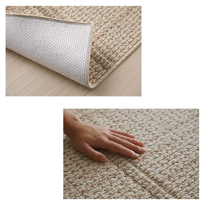 スミノエ ラグ ダイニングラグ DKウッド 170×220 cm 洗える 日本製 