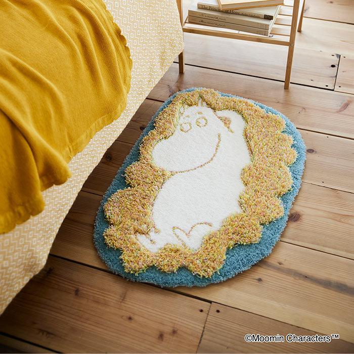 ムーミン MOOMIN（ムーミン） 玄関マット フラッフィームーミンマット 45×65 cm