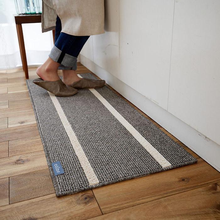 スミノエ キッチンマット アルディ 45×120 cm 洗える 日本製 防ダニ