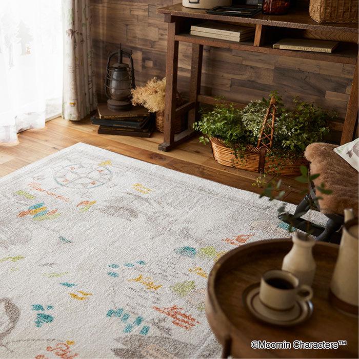 MOOMIN（ムーミン） ラグ ムーミン谷の地図ラグ 140×200 cm 北欧 日本