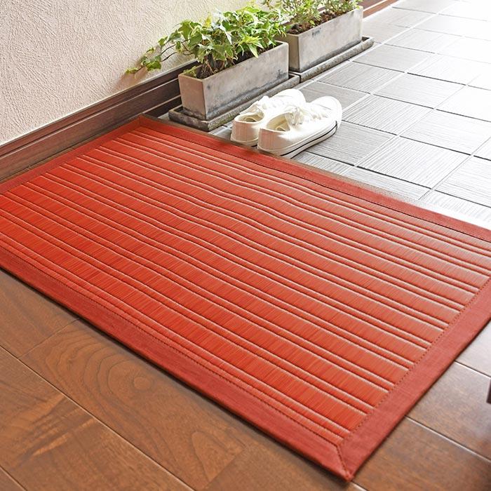 い草 玄関マット 赤 70×120 cm 日本製 香り高い 国産 100% 滑り い草 玄関マット 赤 70×120 cm 日本製 香り高い 国産 100% 滑り