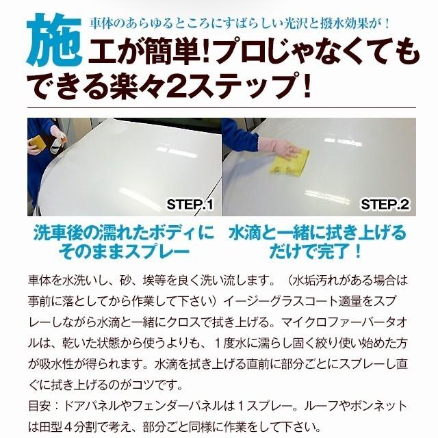 イージーグラスコート 1000ml 液剤のみ 瞬間超撥水 ガラスコーティング剤 メンテナンス ワックス 車 コーティング｜carpicaism｜04