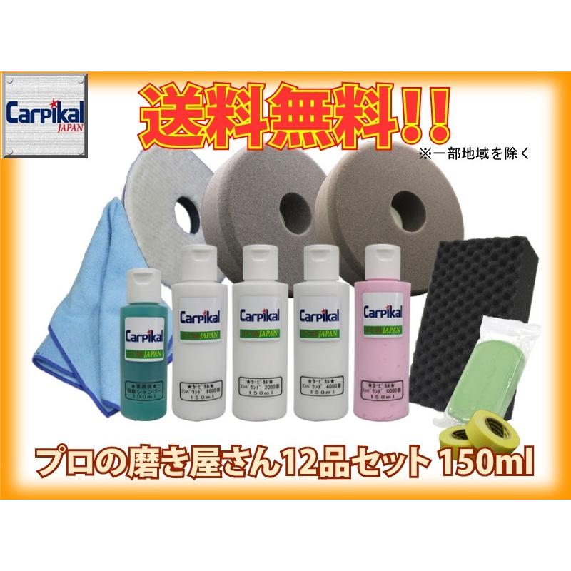 業務用 カーピカル プロの磨き屋さん 12品セット 150ml