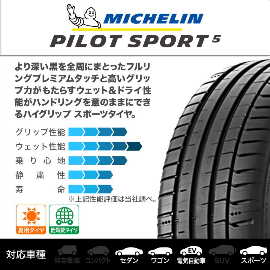 MICHELIN ミシュラン Pilot Sport パイロット スポーツ 5 225/40R19 (93Y) XL (SUB)  サマータイヤ単品(1本〜)_1