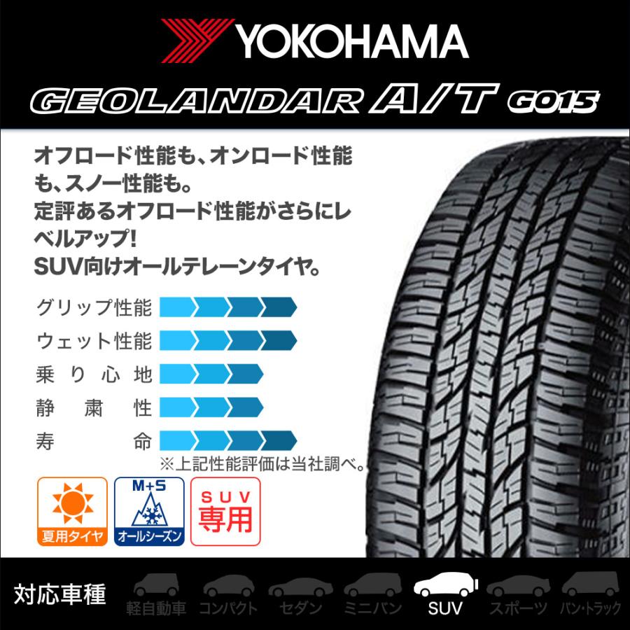 ヨコハマ GEOLANDAR ジオランダー A/T(G015) 215/65R16 109/107S  LT ホワイトレター サマータイヤ・夏タイヤ単品 (1本〜)｜carport-maluzen｜02