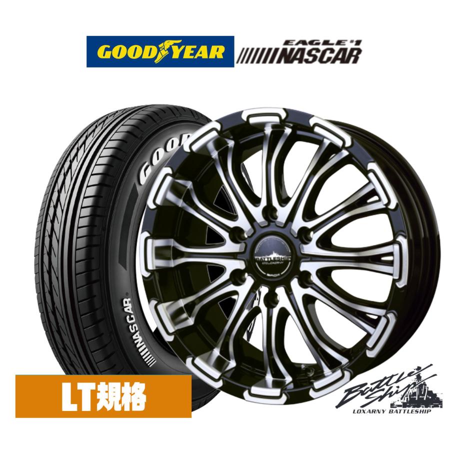サマータイヤ ホイール4本セット BADX ロクサーニ バトルシップ　ネオＮＥＯ グッドイヤー EAGLE イーグル #1 NASCAR (ナスカー) 215/60R17 サマータイヤ ホイール4本セット BADX ロクサーニ バトルシップ ネオ