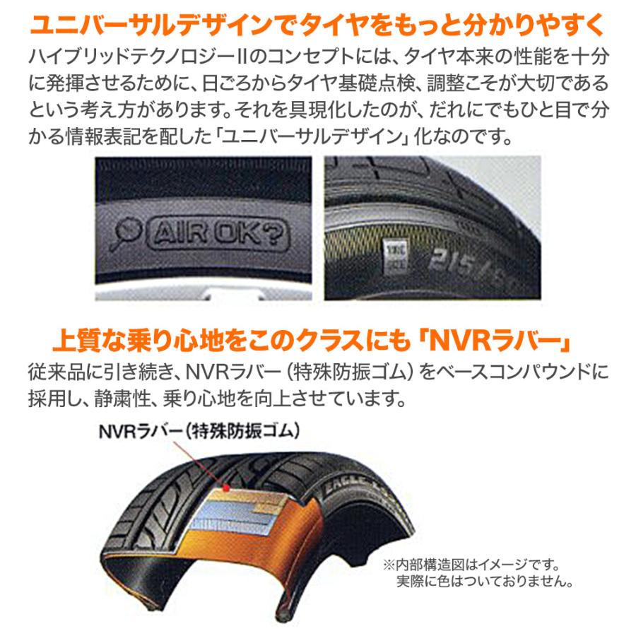 サマータイヤ ホイール4本セット MID シュナイダー SQ27 グッドイヤー イーグル LS2000 ハイブリッド2(HB2) 165/50R15｜carport-maluzen｜04