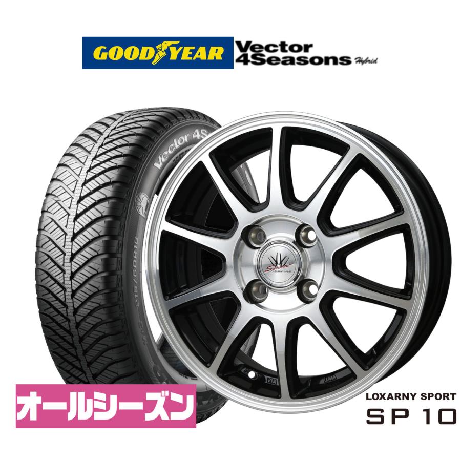 オールシーズンタイヤ ホイール4本セット BADX ロクサーニスポーツ 
