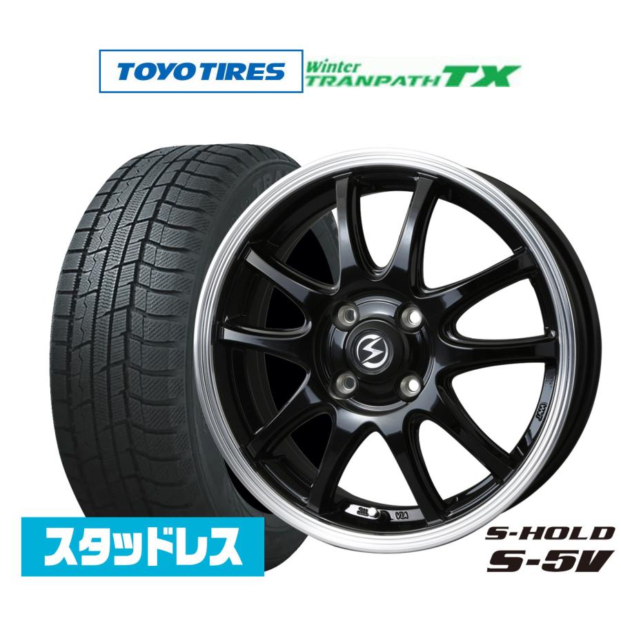 スタッドレスタイヤ ホイール4本セット BADX エスホールド S-5V