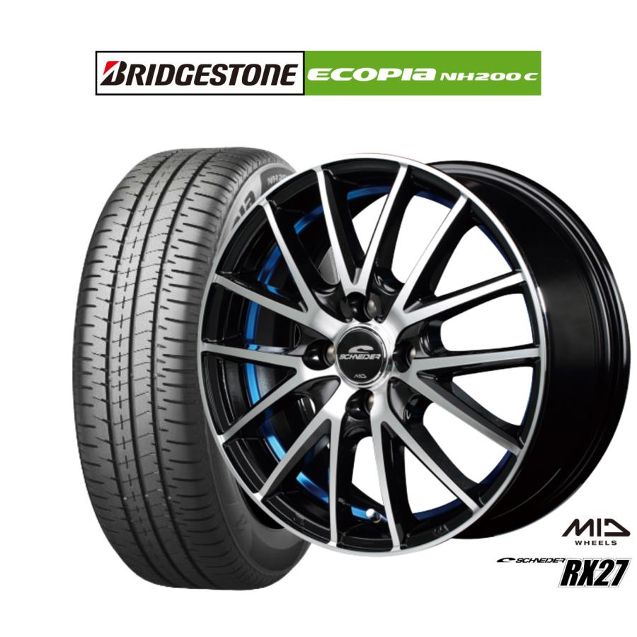 ブリジストンECOPIA 185/60R15夏タイヤホイール4本セット