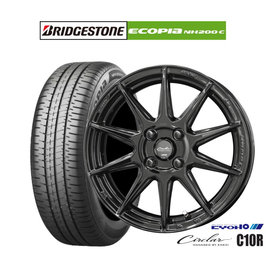 サマータイヤ ホイール4本セット KYOHO サーキュラー C10R ブリヂストン ECOPIA エコピア NH200C 175/65R15
