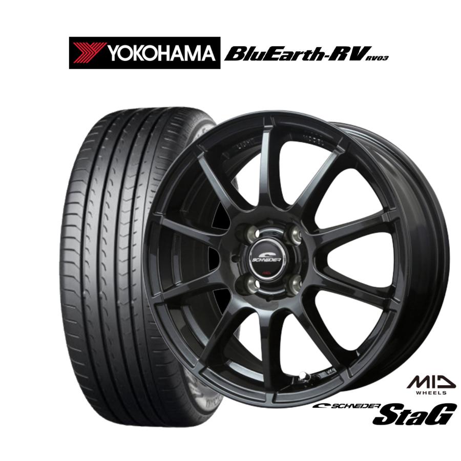 シュナイダー サマータイヤ ホイール4本セット MID スタッグ