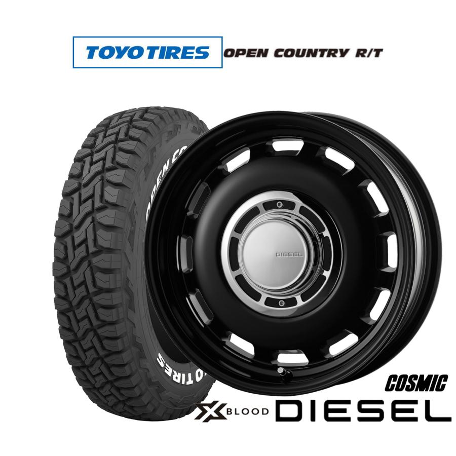 17インチ トーヨータイヤ ホイールセット 4本 OPEN COUNTRY トーヨー オープンカントリー R/T 225/60R17 & MADCROSS