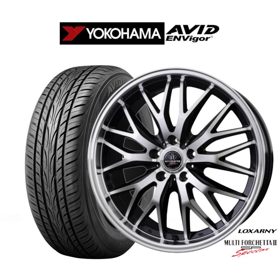 （送料無料）MULTIFORCHETTA 225/50R18タイヤホイールセット ロクサーニ サマータイヤ ホイール4本セット BADX マルチフォルケッタ