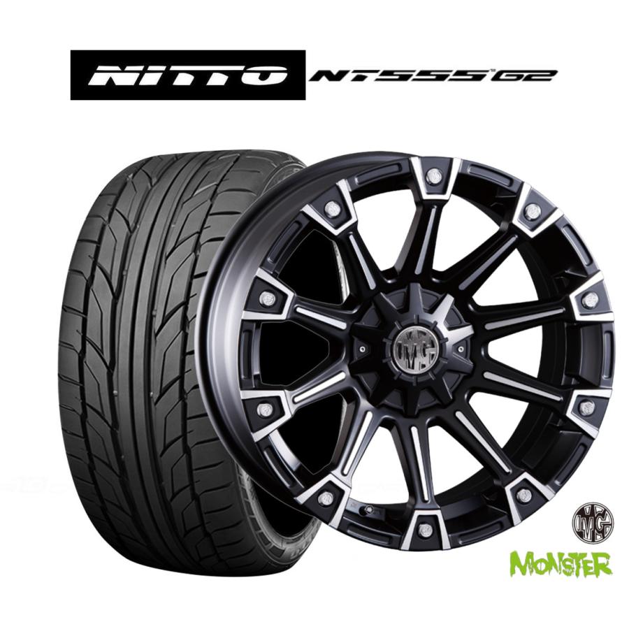 サマータイヤ ホイール4本セット クリムソン MG モンスター NITTO 