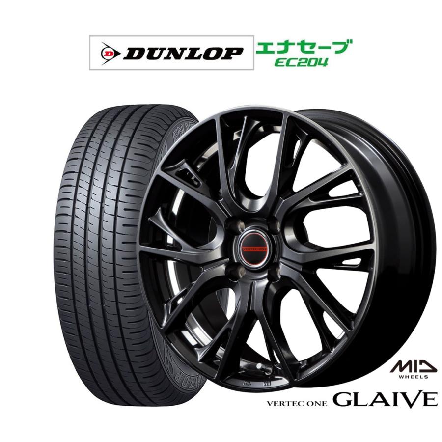 サマータイヤ ホイール4本セット MID ヴァーテック ワン グレイブ ダンロップ ENASAVE エナセーブ EC204 175/60R16