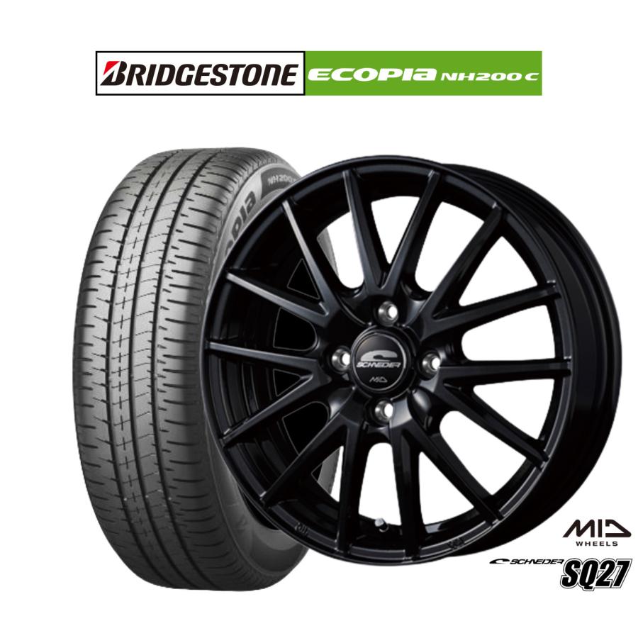 シュナイダー サマータイヤ ホイール4本セット MID SQ27 ブリヂストン 
