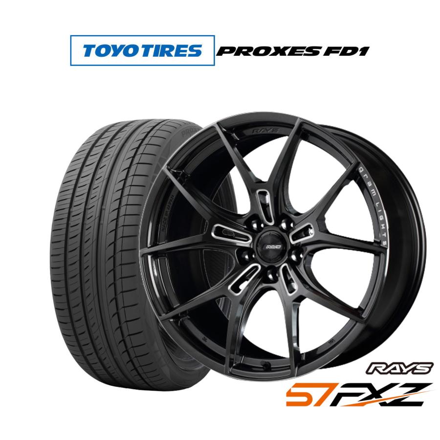 超美品RAYZ グラムライツ 57fxz トーヨープロクセス 245/45R20 RAYS サマータイヤ ホイール4本セット レイズ グラムライツ 57 FXZ