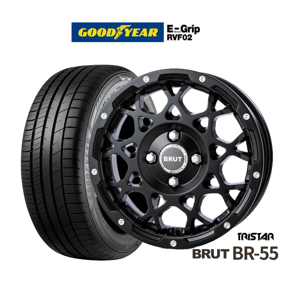 サマータイヤ ホイール4本セット トライスター BRUT BR-55 