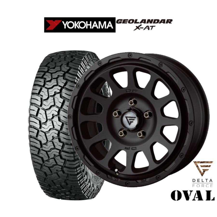 デルタフォース　オーバル　ヨコハマ　ジオランダー　セット4本 サマータイヤ ホイール4本セット FORCE デルタフォース OVAL(オーバル