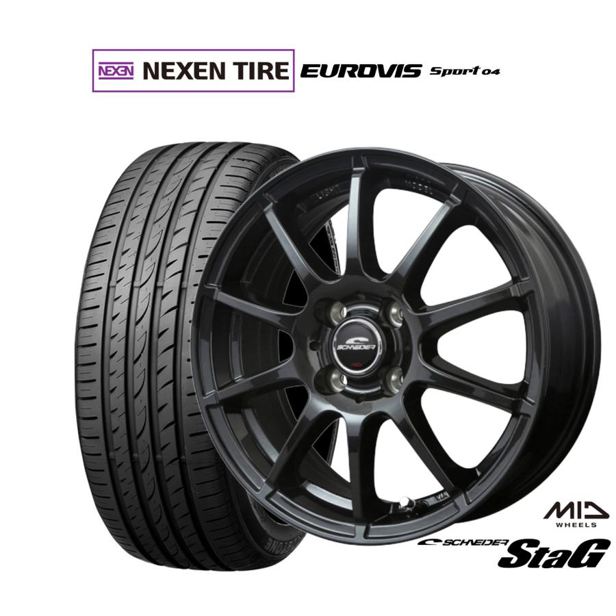サマータイヤ ホイール4本セット MID シュナイダー スタッグ NEXEN  