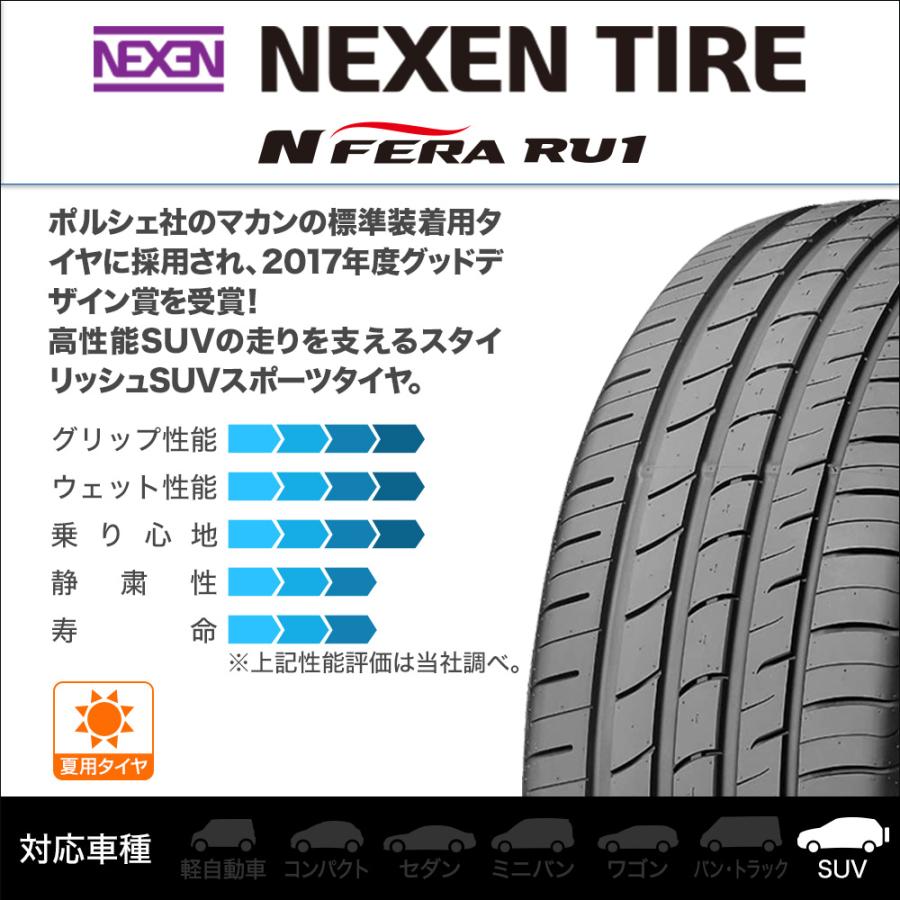 サマータイヤ ホイール4本セット BADX ロクサーニ マルチフォルケッタ NEXEN ネクセン N FERA RU1 225/55R19｜carport-maluzen｜02