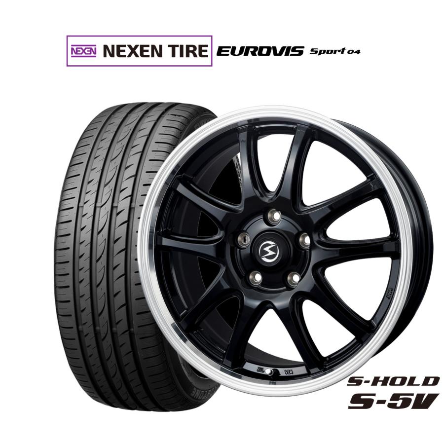 サマータイヤ ホイール4本セット BADX エスホールド S-5V(5穴