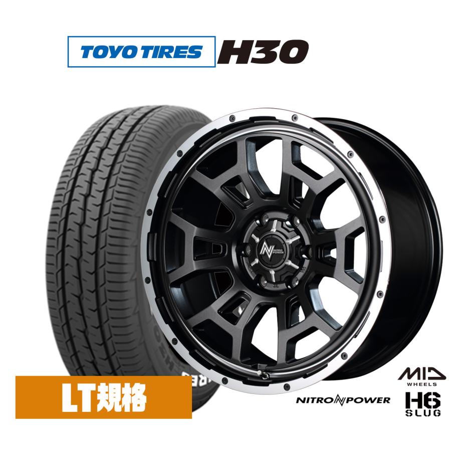 サマータイヤ ホイール4本セット MID ナイトロパワー H6 スラッグ 
