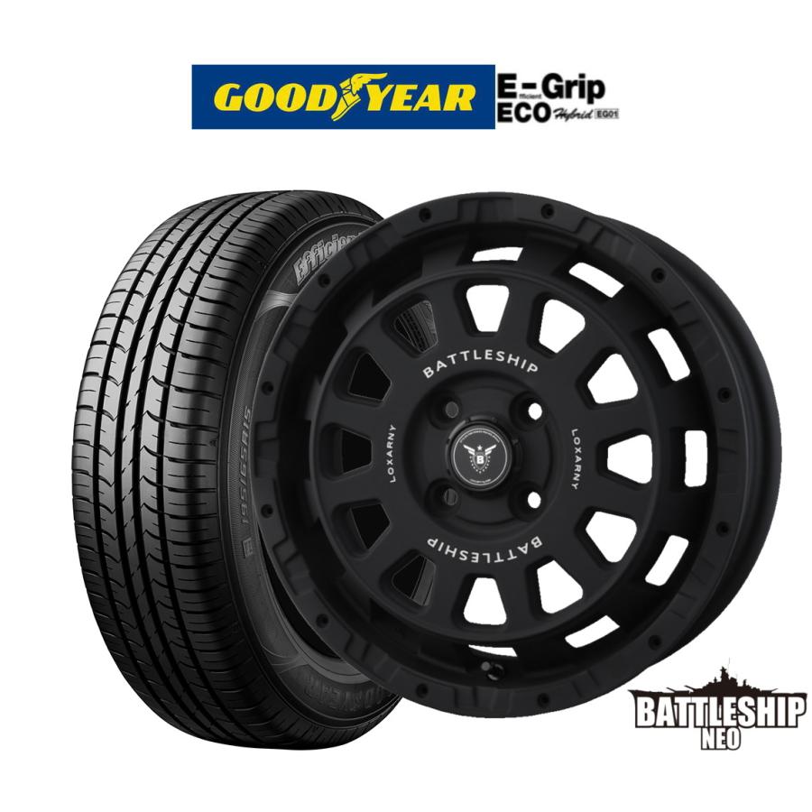 軽自動車用】ロクサーニ バトルシップ NEO (15×4.5J 4-100 +45) マット