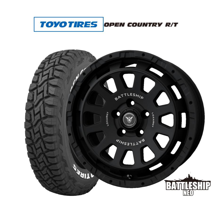 タイヤホイールセット　バトルシップ・オープンカントリーR/T 235/70/16 ロクサーニ オフロードタイヤ ホイール4本セット BADX バトルシップ