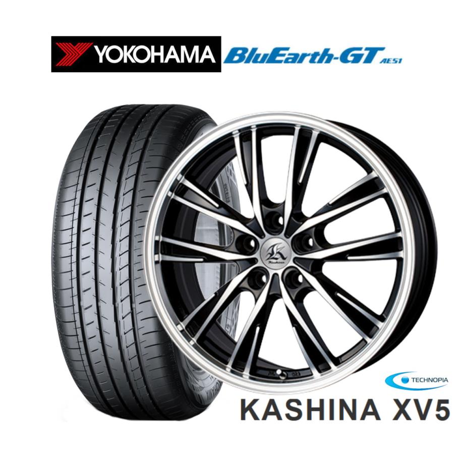 サマータイヤ ホイール4本セット テクノピア カシーナ XV-5 ヨコハマ 