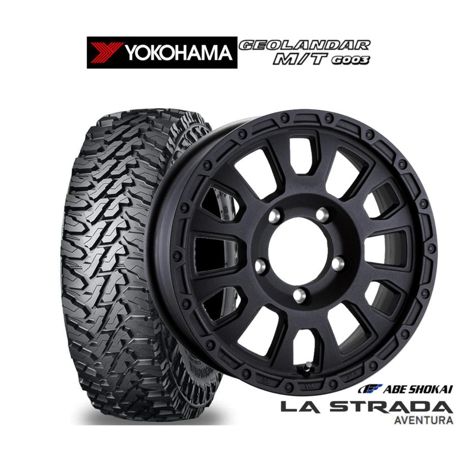 オフロードタイヤ ホイール4本セット 阿部商会 ラ・ストラーダ