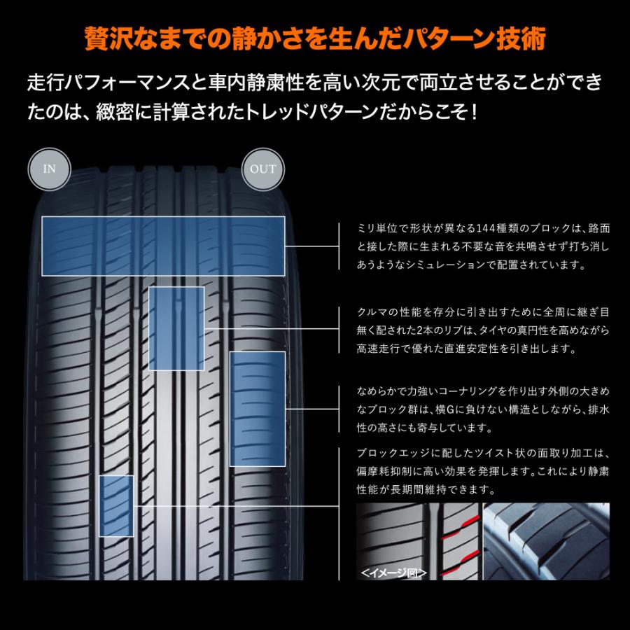 サマータイヤ ホイール4本セット レイズ HOMURA ホムラ 2×5 FT ヨコハマ ADVAN アドバン dB(V552) 245/40R19｜carport-maluzen｜03