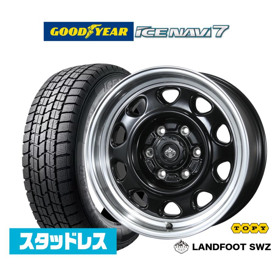 2025年製】スタッドレスタイヤ ホイール4本セット トピー ランドフット