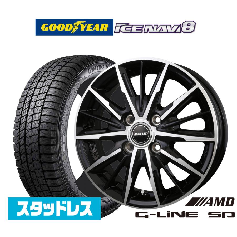 スタッドレスタイヤ ホイール4本セット BADX AMD G-Line SP