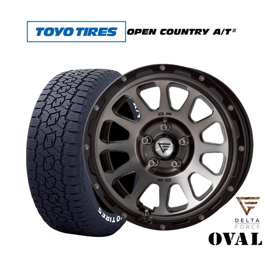 デルタフォース　オーバル　TOYO オープンカントリーAT 245/65R17 サマータイヤ ホイール4本セット FORCE デルタフォース OVAL(オーバル