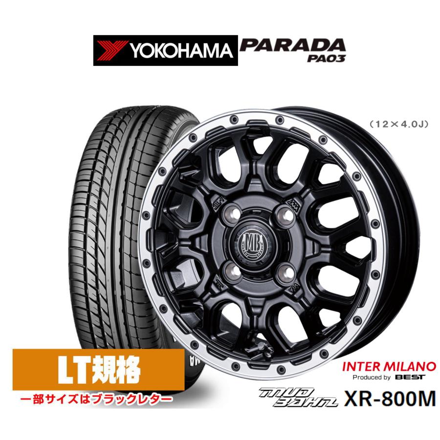 サマータイヤ ホイール4本セット インターミラノ マッドバーン XR-800M