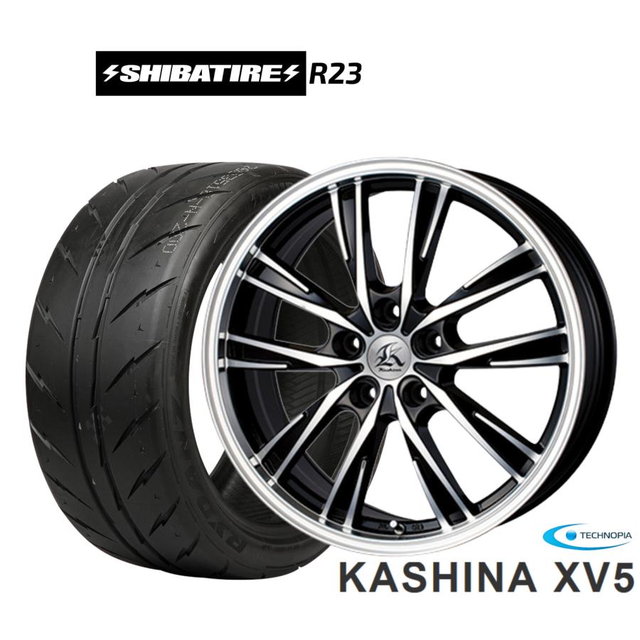 サマータイヤ ホイール4本セット テクノピア カシーナ XV-5 SHIBATIRE 