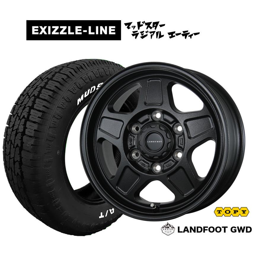 オフロードタイヤ ホイール4本セット トピー ランドフット GWD オフロードタイヤ ホイール4本セット トピー ランドフット GWD