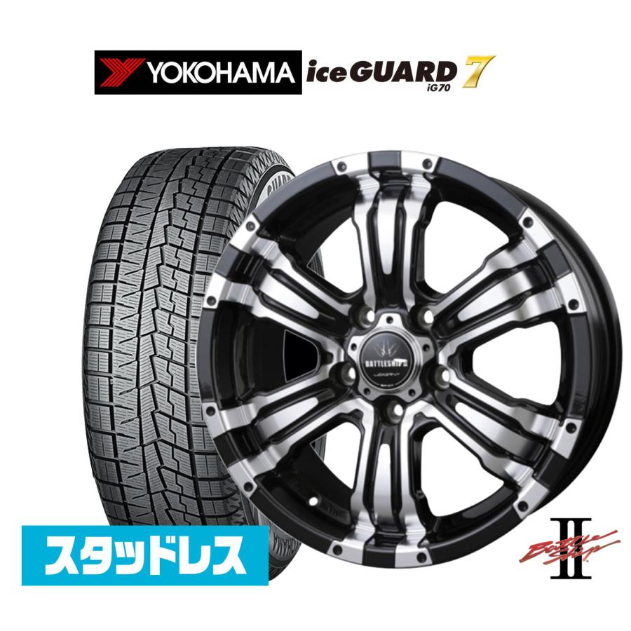 送料込み！ロクサーニ スタッドレス付き 16インチ ホイール 4本セット ロクサーニ スタッドレスタイヤ ホイール4本セット BADX バトルシップ