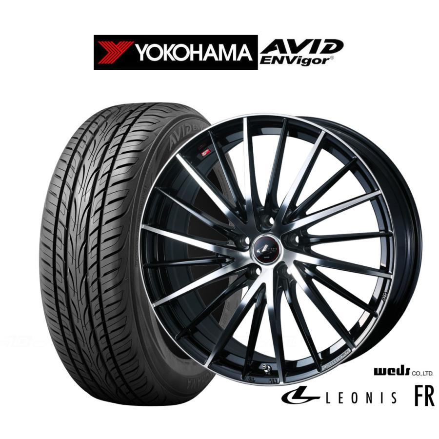 Weds レオニス 19インチ 225/45R19 4本セット ヨコハマRV02 WEDS（ウェッズ） サマータイヤ ホイール4本セット レオニス FR