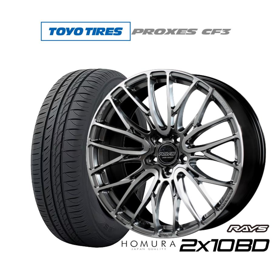 サマータイヤ ホイール4本セット レイズ HOMURA ホムラ 2×10 BD 