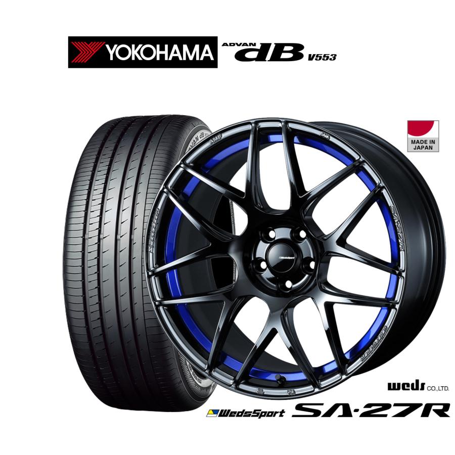 WEDS SPORTS SA-27R 18インチ ADVAN db 4本セット WEDS（ウェッズ） サマータイヤ ホイール4本セット ウェッズスポーツ