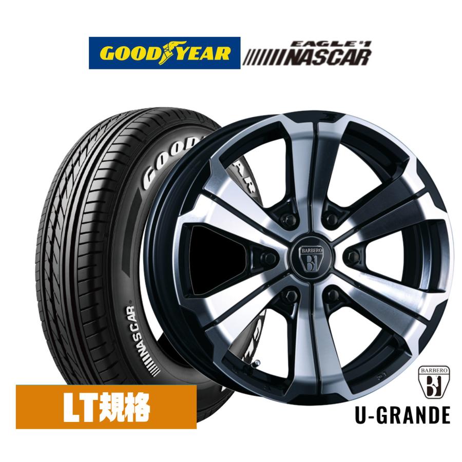 サマータイヤ ホイール4本セット クリムソン BARBERO(バルベロ) U-GRANDE(アーバン グランデ) グッドイヤー EAGLE イーグル  #1 NASCAR (ナスカー) 215/65R16 :set-1699517:カーポートマルゼン - 通販 - Yahoo!ショッピング