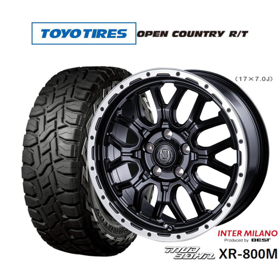サマータイヤ ホイール4本セット インターミラノ マッドバーン XR800M トーヨータイヤ オープンカントリー R/T 225/65R17