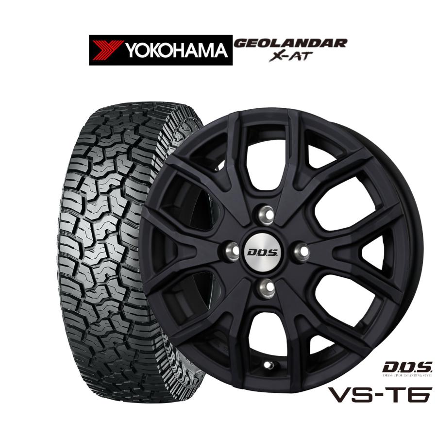 ヨコハマ  タイヤ、ホイール４本セット GEOLANDAR 145/80R14 夏タイヤ ホイール4本セット YOKOHAMA