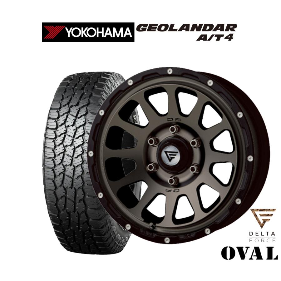T*様 【美品】デルタフォースOVAL　ジオランダー　AT4 オフロードタイヤ ホイール4本セット FORCE デルタフォース OVAL