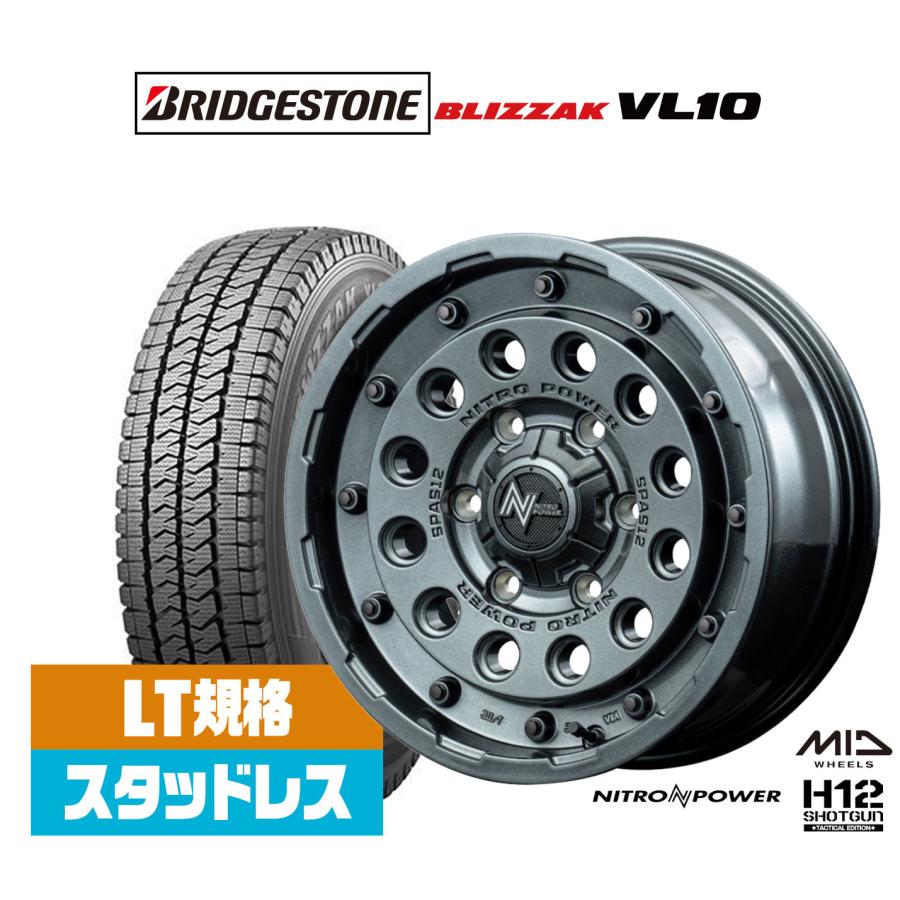 ハイエース　スタッドレス　ブリザック　LT規格　15ンチ　ナイトロパワー　セット ハイエーススタッドレスブリザックLT規格15ンチナイトロパワーセット