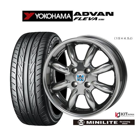 サマータイヤ ホイール4本セット ミニライト ヨコハマ ADVAN アドバン 