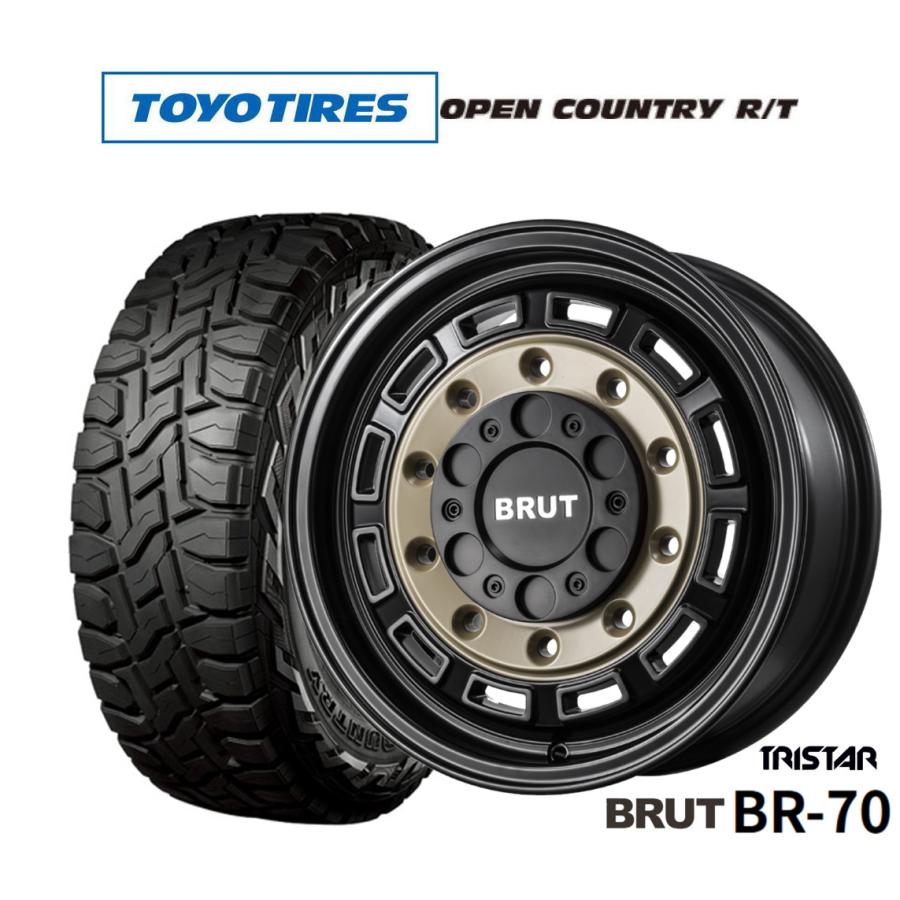オフロードタイヤ ホイール4本セット トライスター BRUT BR-70